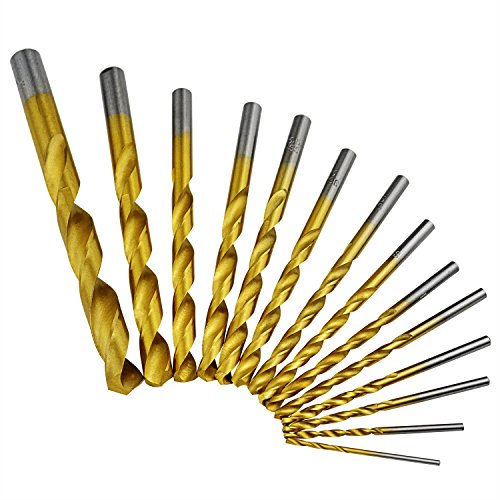 HSS Bohrer Set 99tlg, Ishua Titanium Metallbohrer Spiralbohrer Handspiralbohrer 1.5mm – 10mm - 2