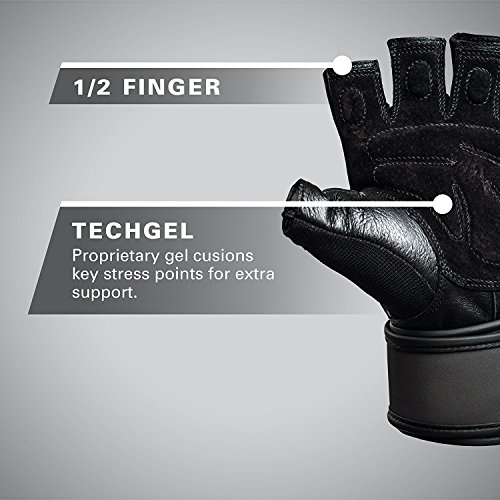 Harbinger Uni Training Grip Wrist Wrap Qualität Fitnesshandschuhe für Gewichtheber - 6