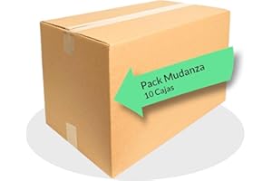Masquepack Kit de Mudanza - Pack 10 Cajas Cartón Mudanza 50,5x35x25cm. Ideal para Embalaje y Mudanzas. Cartón gran Resistencia ideal para Mudanza y Almacenaje (10 cajas 50,5x35x25cm)