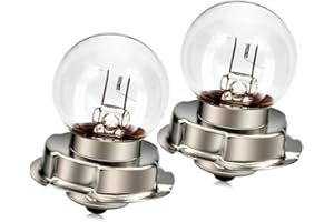 SOFOC-P26S Halogen Motorcycle Headlight Bulb 12V 15W Warm White Durable Anti Vibration Design Suitable for Vehicle Auxiliary Lighting 2Pcs