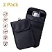 Produktbild 2 Stück KFZ Schlüssel Signal Blocker Fällen, Dolank RFID-blockierender Ärmel, Kreditkarte Displayschutzfolie, Keyless-Fernbedienungen Control Entry FOB Guard Signal blockieren Tasche Bag, Diebstahl LOCK Geräte, gesunde Handy Sichtschutz Sicherheit WIFI/GSM/LTE/NFC/RF Blocker