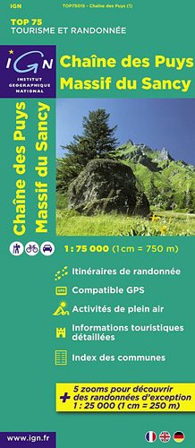 Download TOP75015 CHAINE DES PUYS/MASSIF DU SANCY  1/75.000