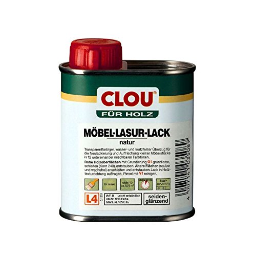 Clou Möbel-Lasur-Lack L4 eiche hell 0,125 L