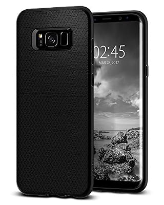 Spigen Coque Galaxy S8, Spigen® [Liquid Air] Soft [Noir] Premium Flexible Soft TPU Coque pour Samsung Galaxy S8 (2017) - (565CS21611)