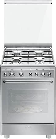 Smeg CX60SVPZ9 Libera installazione Piano cottura a gas A Acciaio  inossidabile cucina : Amazon.it: Grandi elettrodomestici