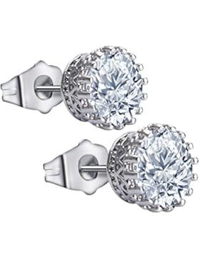 ELEGANCE PARISIENNE Modische Ohrringe Krone 8k vergoldet Silber 925 SWAROVSKI ELEMENTS Kristall Für Frauen Damen...