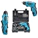 Produktbild Jamicy® Cordless Screwdriver, Multifunktionswerkzeug 45-TLG-Zubehör, Akkuschrauberset 3.7Nm 4.8V Akkuschrauber mit LED, Leistungsstark, zuverlässig, langlebig