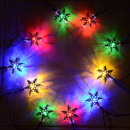 String Lights,Kondisco 20 LED Solar Snowflake String Lights,Solar String Lights for Outdoor,Garden,Patio,Christmas,Xmas Tree,Holiday Party Decorations Lawn,Decoration.