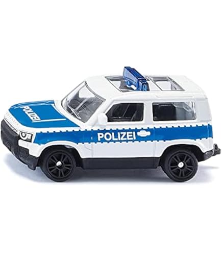 Voiture-jouet Dodge Challenger SRT Sheriff Siku - Métal/plastique, Portes Ouvrables, 8,5 Cm
