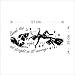 Hotportgift Fairy Flying Man Peter Pan "Second Star To The Right" Tinkerbell Wall Sticker For Nursery Decal (Black)