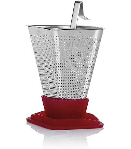 Infuseur à Thé En Acier Inoxydable Viva Scandinavia - Avec Couvercle Silicone Et Support