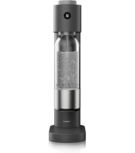 WMF Element One Sprudelwasserflasche – Original Sprudel-Ersatzflasche aus High-Quality PET, kompatibel mit WMF Element One Wassersprudler, robust & wiederverwendbar, Farbe Silber, 0608016040