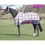 Weidedecke Turnoutdecke Regendecke mit Fleece oder 150g Füllung (145cm/150g, Hollywood star)