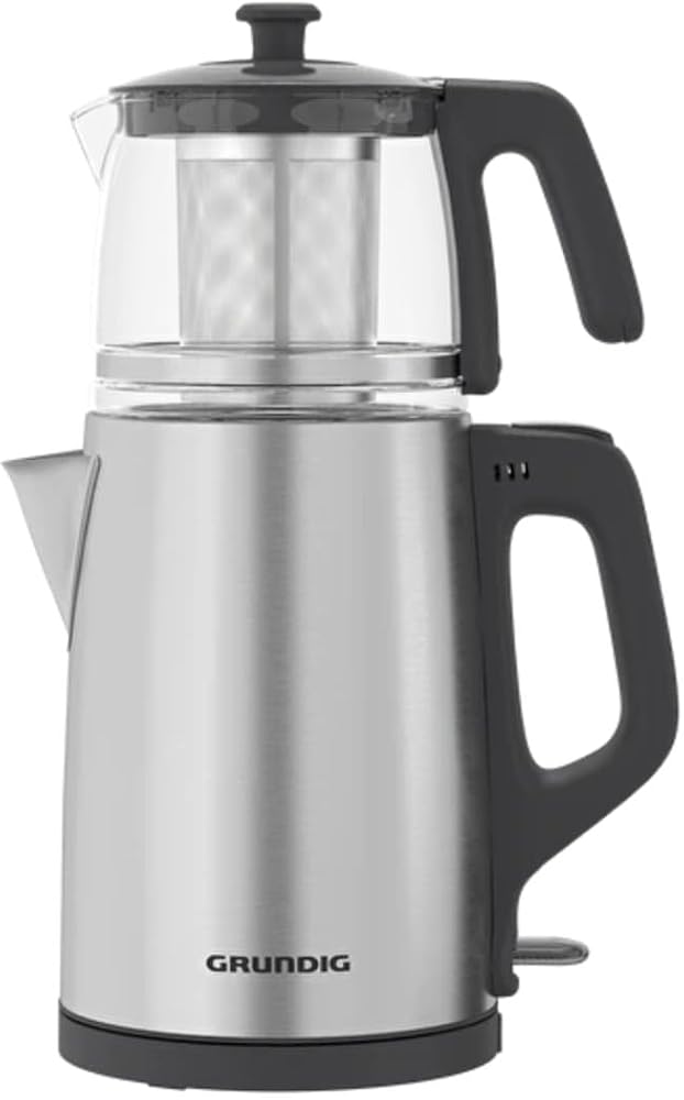 Grundig Tm 2522 Ic Inox Cam Çelik Süzgeçli Çay Makinesi,Renkli