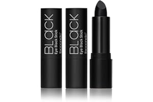 HOPHAT Eye Black Stick for Sports, Black Eyeshadow Lipstick Body Face Painting Colours Black Creamy Sticks for Football, Baseball, Softball and Halloween Party Makeup (2PCSA)