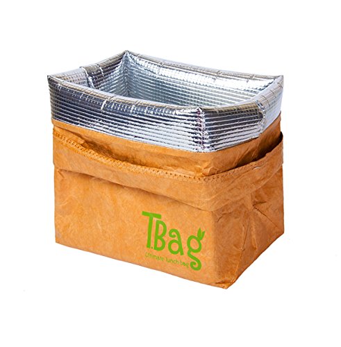 Braunes Papier Lunch Bag Wiederverwendbares SUPER STARKE Isoliertes Beschreibbares Nicht Zerreißbares T.Bag Brown - 2