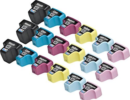 18 Pack Skia Ink Cartridges for HP 363 CB 333 EE Q 7966 C 8719 8721 8771 8772 Photosmart 3210 xi 3310 7160 7360 8250 5180 6100 6180 6200 6280 7180 7200 7250 7280 8180 D 7260 7460