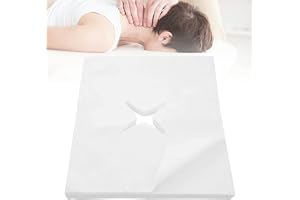 Massage-ansiktsskydd, 200 stycken engångsnässlitsdukar | Superbekväma massage-ansiktsskydd av fleece-tyg för massagebord och