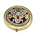 chinkyboo Retro Bronze Vintage Multiple Pattern Diamond Handbag Pocket Make Up Compact Mirror Gift