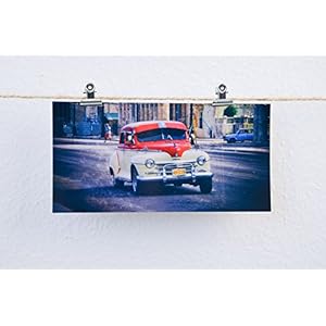 Postkarten XXL Panorama Kuba Havanna Chevy