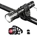 Produktbild Lospu HY® 500 Lumen 5 Licht-Modi LED Fahrradbeleuchtung Frontlichter und Rücklicht, Halterung, Zoombarer Effekt für Berg-Radfahren, Camping und täglichen Gebrauch