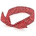 Red Poker Dot Wired Retro Headband
