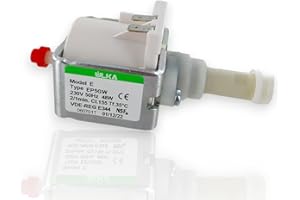 DEKAROX Pompa elettrica 48 W 230 V per Ulka EP5GW DeLonghi 5113211311 Philips Saeco 996530007753 12000140 per macchina da caffè