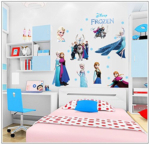 1 X NEW Large Size Frozen Queen Elsa Gefrorene Wandtattoos Wandsticker DIY Family Fashion Decoration Sticker