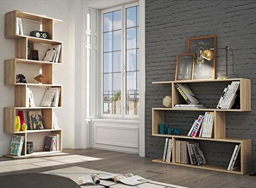 Pack Estanteria High and Low Oak Finish