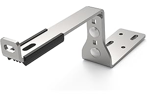 ECOFLOW LIVING Ganci Regolabili Per Tetto in Acciaio Zincato, Set di 4, Per Impianti Fotovoltaici o Solari su Tetto a Coppo - fissaggi impianto solare fotovoltaico