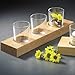 Produktbild Leuchter "Flamma" (Das exclusive Geschenk * Glas/Holz * Ohne Deko * fuer 3 Kerzen, L x B x H: 30 x)