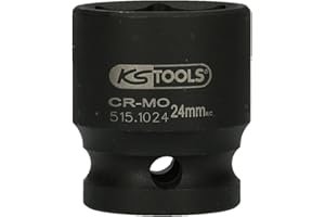 KS Tools 515.1024 1/2" Bussola esagonale p.avvitatori ad impulsi,corta,24mm