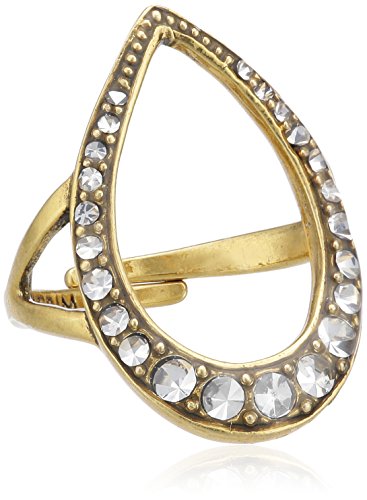 Pilgrim Jewelry Damen-Ring Messing aus der Serie pure relaxation vergoldet,wei 2.5 cm Gren-verstellbar 141322004