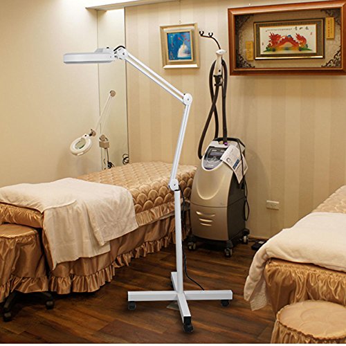 Preisvergleich Produktbild Weiß Lupenleuchte Lupenlampe Arbeitsleuchte 127mm 5 Dioptrien Vergrößerungslampe