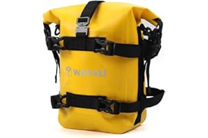 MOQIAOSEIKO Borse per crash bar per moto impermeabili da 6 litri Portapacchi Sissy Bar Borsa da sella Borsa per attrezzi laterale Borsa a tracolla con tracolla