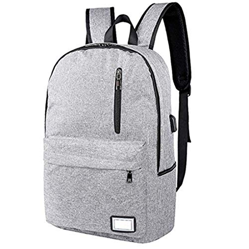 Preisvergleich Produktbild Winkey Mädchen Rucksack, USB Diebstahlschutz Computer Rucksäcke Stecker Grau Staubbeutel Tagesrucksack Frauen Reisen bag-20–35L Hellgrau L30*H46*W20cm