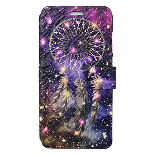 P8 Lite 2017 Schutzhülle Leder, Huawei P8 Lite 2017 Hülle, Huawei P8 Lite 2017 Bumper Hülle, Moon mood® Ledertasche für Huawei P8 Lite 2017 (5.2 Zoll), PU Leder Cover Hülle Folio Handyhülle Gemalt Muster Premium Bumper Tasche Backcover Handytasche Stand Etui im BookStyle Tasche mit Standfunktion Halter Kreditkarte Slots und Magnetverschluss Cover mit Weich TPU Innere Etui für Huawei P8lite (2017) (nicht für Huawei P8 Lite 5.0 Zoll / Huawei P8 / Huawei P8 Max / Huawei P8 Lite Smart) - 2