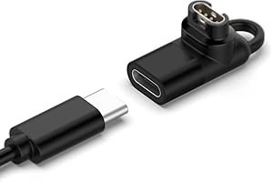AWADUO Typ C Buchse auf Garmin Fenix 7 Ladegerät Adapter Konverter Schnellladestecker kompatibel mit Garmin Fenix 7/7S/7X/instinct 2/2S/Watch Adapter Smart Watch Zubehör One Piece