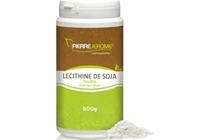 Pierre Jérôme - Lécithine de Soja 500g en poudre - Maintien du taux de cholestérol, Digestion, Oméga 3