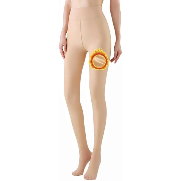 Collant Termici Donna Invernali - Effetto Velato, Vita Alta, Per 5~10°C | Adatti Per Peso 40-65kg