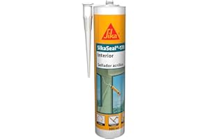 SIKA - Sellador acrílico - SikaSeal 178 Interior - Blanco - Para tapar grietas en paredes interiores - Fácil de aplicar - 300ml