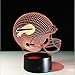 Produktbild Xh&Yh Rugby Buffalo Bills 3D Bunte Remote Touch LED Nachtlicht , touch