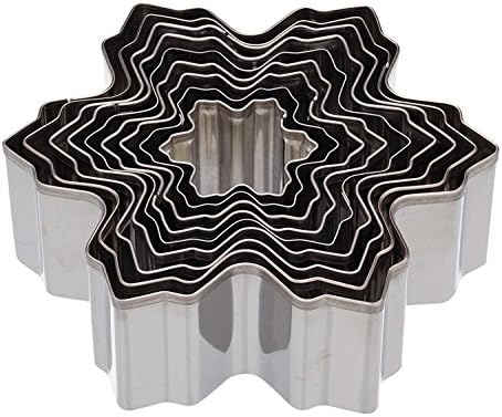 Cookie Cutter, LoveChef Set of 8 Biscuit Cutter Stainless steel โ Snowflake Cookie Cutter Set