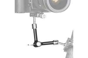 SUNWAYFOTO GA-04 - Soporte de cámara con brazo articulado mágico de 200 mm, carga de 10 kg con tornillo de rosca de 1/4 pulgadas