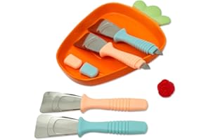 JchEnye Rascador de Hielo de Frigorífico de 2 Piezas, Rascador de Hielo Multifuncional de Doble Cabeza, Cuchara de Frigorífico Gadget de Cocina para Congelador Cuchara de Acero Inoxidable, Azul/Rosa