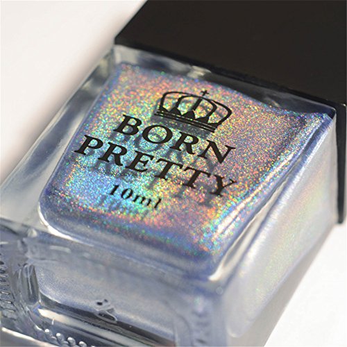 Born Pretty 10ml Holographic Nagellack Holo Glitter Superglanz Nagelkunst H006-Fliegen in den Himmel - 4