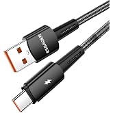 Essager 2 Metre 120W 6A PD3.1 USB to Type-C Mega Hızlı Data Şarj Kablosu, Ultra Sağlam Halat Kablo Kopmaz