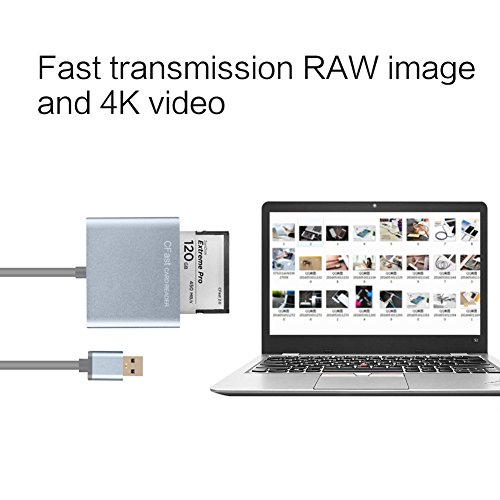CFast Kartenleser, amalink High Speed CFast 2.0 USB3.0 (500MB/S) Speicherkarte Reader - 5