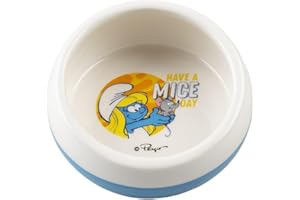 Smurfs duvoplus, Gamelle et/ou écuelle Smurftastic pour Lapins et rongeurs 100 ML, Céramique, Solide et Stable, pour Les Aliments secs et humides Ainsi Que l'eau, Passe au Lave-Vaisselle