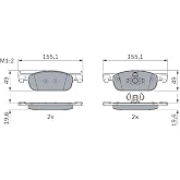 Bosch Fren Balatası, &Ouml;n Renault Clio IV (2012-2021), Symbol III (2013+), Dacia Logan (2012+), Sandero (2012+) 155.2(W) x 17(T